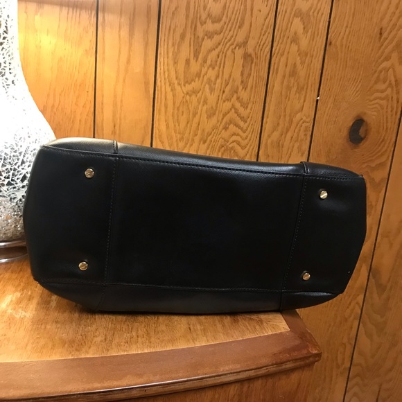 TORY BURCH Bag Tote Leather Purse- Black-Does Not Come With Cross Strap - Picture 9 of 16